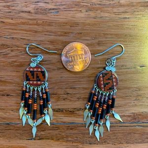 Southwestern Dangling Beads Earrings